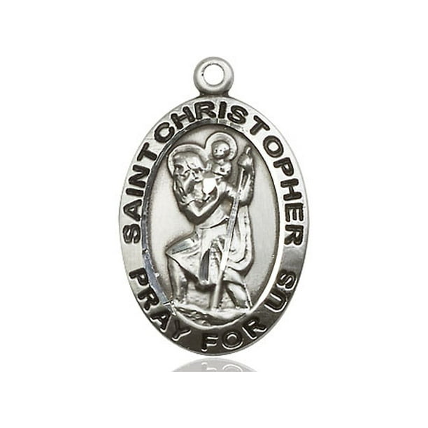 Details about Sterling Silver Large Antique Finish St Christopher Pendant Details about Sterling Silver Large Antique Finish St Christopher Pendant